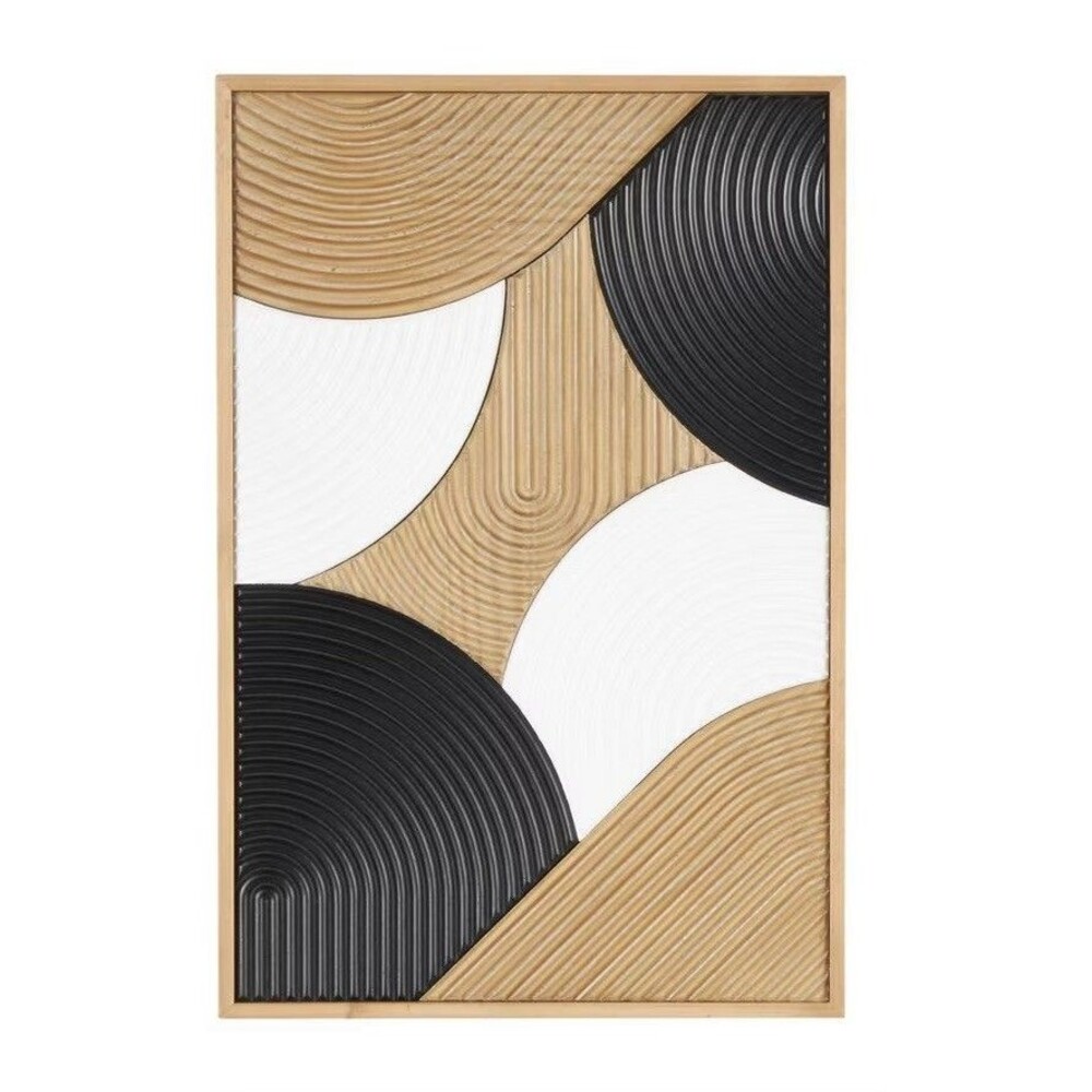 Olivia & May Wooden Geometric Wall Decor MDF Farmhouse Vertical Art